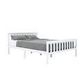 Bett Massivholz EMILY 140 x 200 cm weiss
