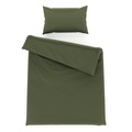 Bettwäsche Set 65 x 100 cm + 160 x 210 cm olive