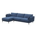 Ecksofa ELVIS links blau