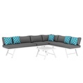 Lounge CALVI multifunktional anthrazit/weiss