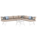 Lounge CALVI multifunktional beige/weiss