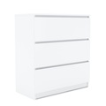 Kommode TALA 3 Schubladen 70 x 77 cm weiss
