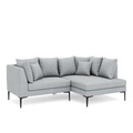 Ecksofa JOEY rechts hellgrau