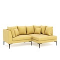 Ecksofa JOEY rechts gelb