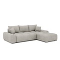 Ecksofa mit Schlaffunktion TRAVIS rechts grau
