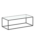 Beistelltisch Glas NITE 110 x 50 x 36 cm schwarz