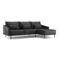 undefined, Ecksofa Leder LIV rechts anthrazit