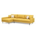 undefined, Ecksofa LEAH links gelb