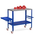 undefined, Schweisstisch mit Rollen 128 x 55 x 88 cm blau