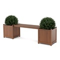undefined, Gartenbank mit Pflanzenkasten 174 cm