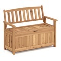 undefined, Truhenbank Holz ROSALIA 120 cm natur