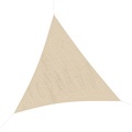 undefined, Sonnensegel Dreieck mit LED 3 x 3 x 3 m beige
