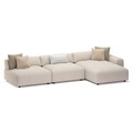 Ecksofa BONNIE rechts beige