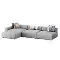 Ecksofa BONNIE links grau