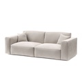 undefined, Sofa Cord GINNY 3-Sitzer Creme