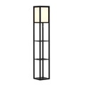Stehlampe ENLITE mit Regal schwarz