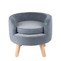 Katzenbett Sofa 40 x 36 cm grau