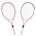 Tennisschläger 2er Set pink/weiss