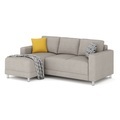 Ecksofa ERIN links grau/beige