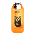 Dry Bag Tasche wasserdicht transparent orange 10L