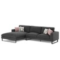 Ecksofa THILO links anthrazit