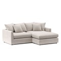 Ecksofa Cord ILONA creme