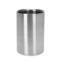 Weinkühler Edelstahl 12 x 18 cm silber