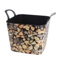 Eimer mit Henkel 36L schwarz/braun