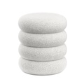 Sitzhocker Teddy JIM mit Stauraum 42 x 45 cm weiss