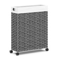 Wäschekorb Rattan 1 Fach 66L grau