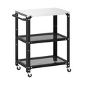 Grill Beistelltisch 72 x 41 x 79 cm schwarz/silber