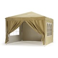 Partyzelt RAKO 3 x 3 m beige inkl. 4 Seitenwände