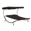 R - Saisonale Items, 2 Personen Sonnenliege Gartenliege braun
