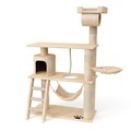 Katzenkratzbaum 141 cm hoch beige
