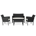Gartenset LIVORNO PE Rattan