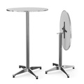 Peggy, XXL Alu Bistrotisch Stehtisch 70 cm höhenverstellbar