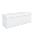 Sitzbank Leder QUINN 110 cm weiss