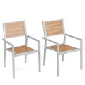 Stuhl Polywood braun im Doppelpack