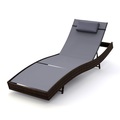 Mark Sunl, Rattan Gartenliege WAVE braun
