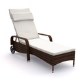 Rattan Gartenliege MAYA braun