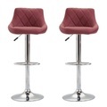 Barhocker Jasper burgunderrot im 2er-Set
