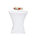 Tischdecke für Bistrotische 60-65 cm weiss
