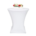 Ruby, Tischdecke für Bistrotische 70-75 cm weiss
