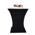 Tischdecke für Bistrotische 70-75 cm schwarz