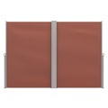 Doppelseitenmarkise 200 x 600 cm braun