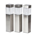 Solarlampe LED quadratisch 3-teilig