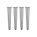 Tischbeine Hairpin 71 cm schwarz 4er-Set