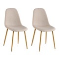 Ruby, Esszimmerstuhl Bernhard beige im 2er-Set