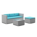 Ruby Ipro, Kissenbezug für Rattanlounge NIZZA türkis