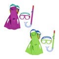 Schnorchel Set mit Flossen Explora Essential Grösse 37 - 41